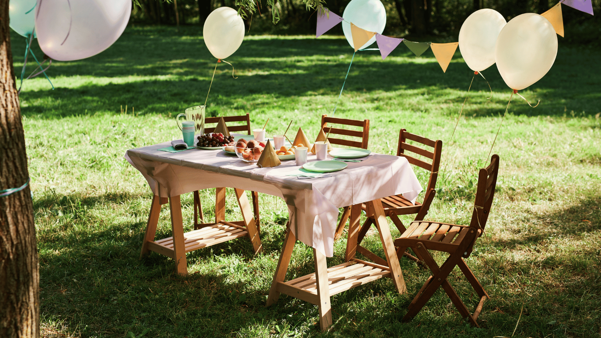 Outdoor party table setting Recipe Memory
