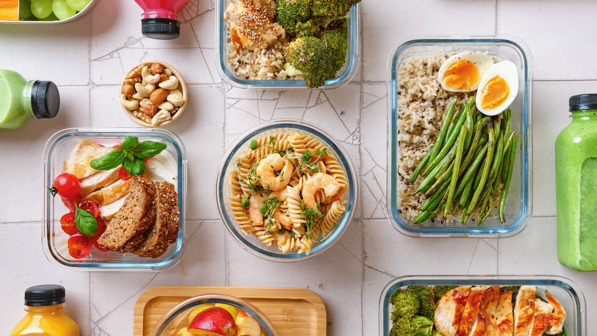 Family meal calendar and fresh groceries organized with Recipe Memory
